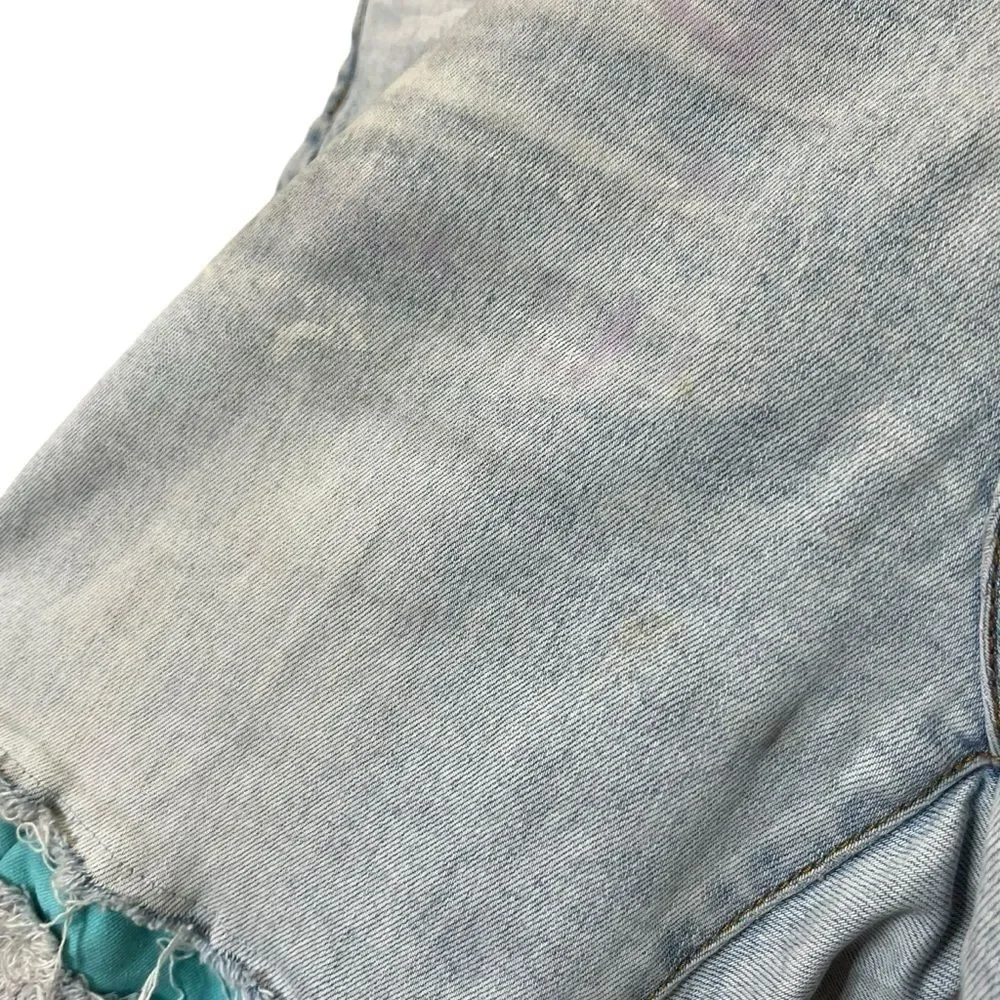 AMIRI Painter Distressed Skinny Jeans Men's Size 36 Blue Tie‎ Dye Paint Spots